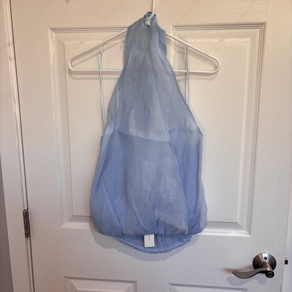 By Anthropologie Layered Halter Sleeveless Blouse - Picture 4 of 7